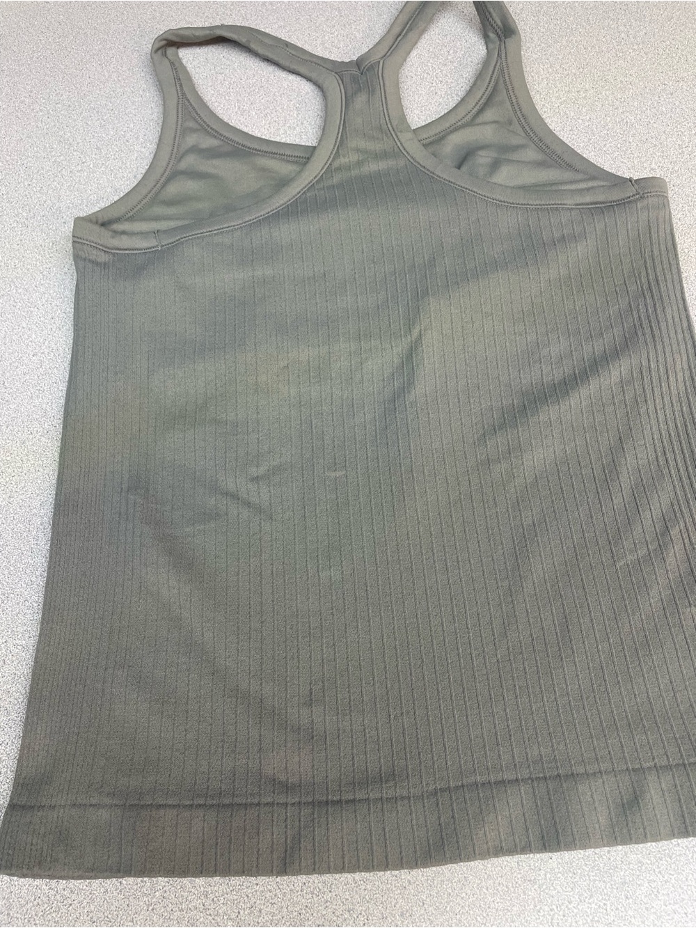 Athleta Ribbed Racerback Tank - Olive - Picture 3 of 3